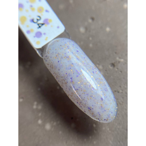 База Dark Pro Base Potal 34 розовый с поталью, 15 ml - Фото №3