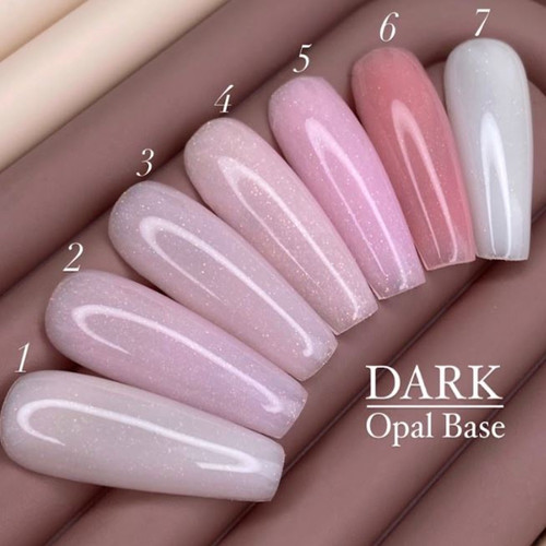 Base DARK Pro Base Opal 7 milky with shimmer, 30 ml - Фото №2