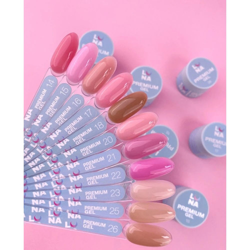 Gel Nagelverlängerung LUNA Premium №16 rosa-braun 30 ml - Фото №2