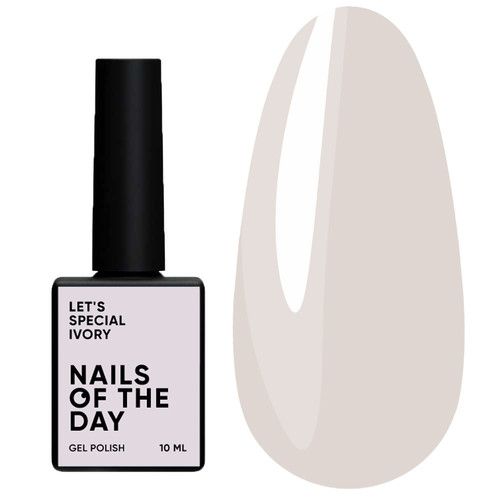 Gel polish NAILSOFTHEDAY Let's special ivory, 10 ml - Фото №1