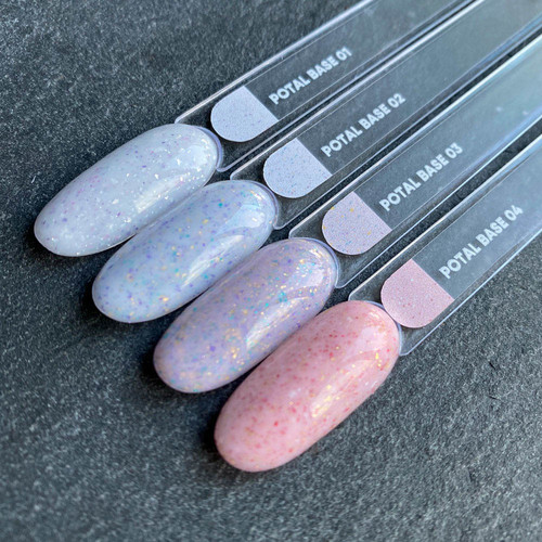 NAILSOFTHEDAY Potal  Base Nr. 02 milchig mit violett-türkisem - Фото №3