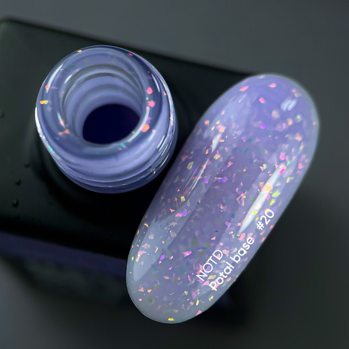 NAILSOFTHEDAY Potal Base Nr. 20 lila mit mehrfarbigem  10 ml - Фото №2