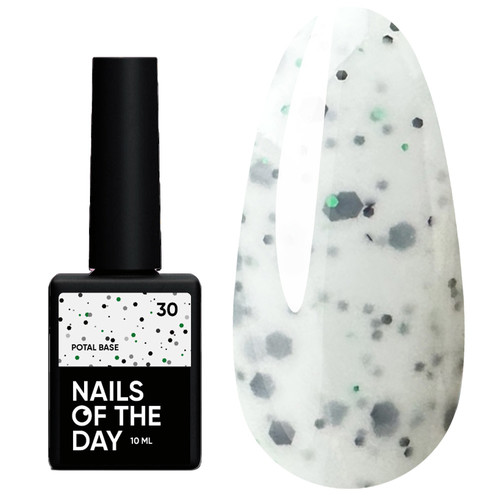 NAILSOFTHEDAY Potal Base Nr. 30 milchig mit mehrfarbigem - Фото №1