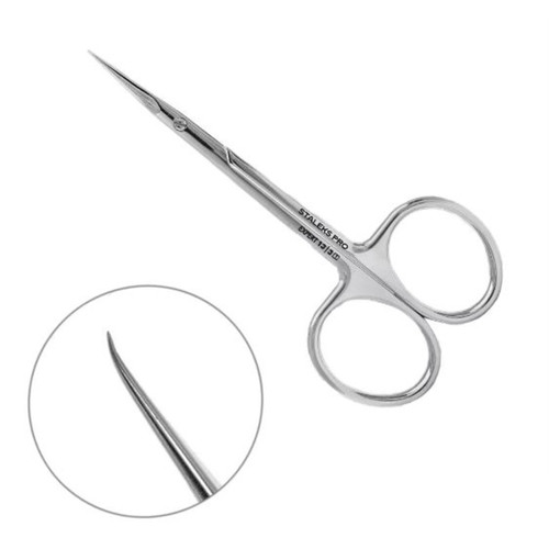 Professional left-handed scissors with cuticle hook STALEKS EXPERT 13 TYPE 3