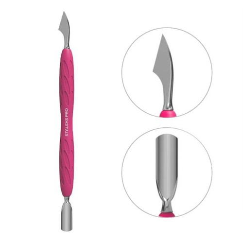 STALEKS Maniküre-Spatel mit Silikongriff UNIQ 10 TYP 3 - Фото №1