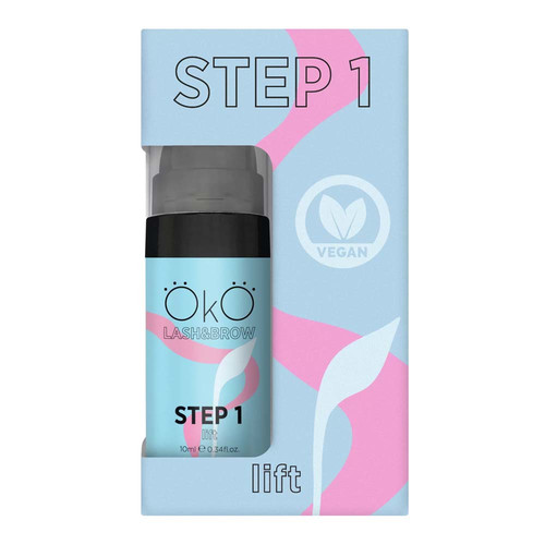 Zusammensetzung OKO zum Laminieren von Wimpern und Augenbrauen SCHRITT 1 LIFT 10 ml - Фото №2
