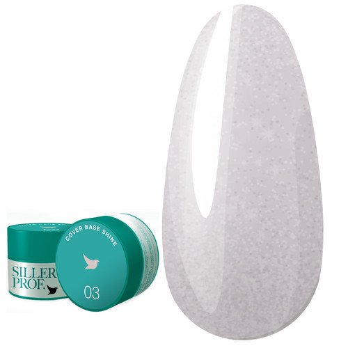 Base SILLER Cover Shine №03 nude with glitter 30 ml (u0000003192)