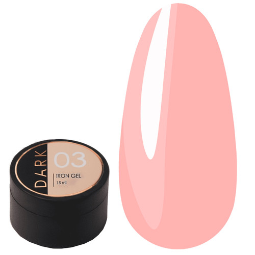 Гель для наращивания Dark Iron gel №03 розовый 15 мл