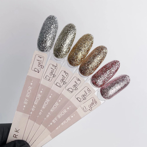 Gel DARK Diamond Gel 02 gold 5 g - Фото №2