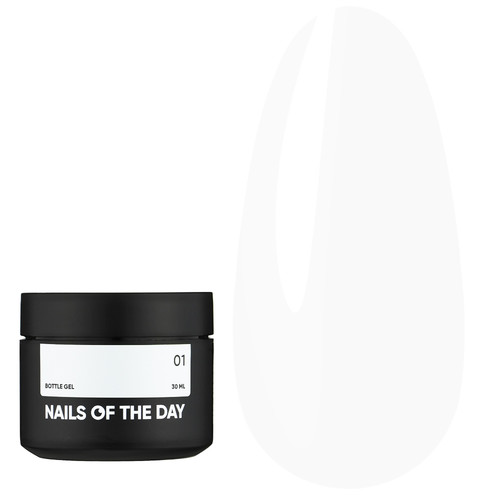 Gel NAILSOFTHEDAY Bottle gel 01 white, 30 ml