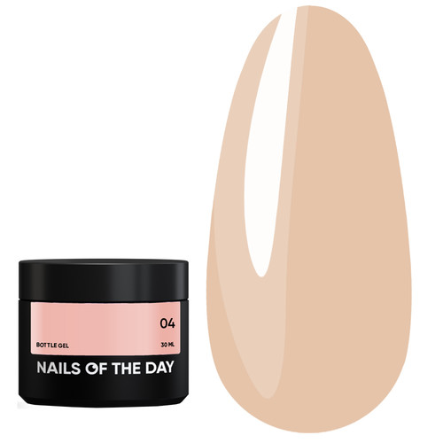 Gel NAILSOFTHEDAY Bottle gel 04 beige, 30 ml - Фото №1