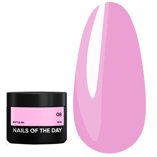 Гель NAILSOFTHEDAY Bottle gel 08 розовый, 30 мл