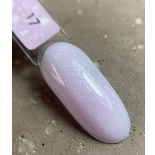 DARK PRO base 17 light pink with shimmer, 15 ml - Фото №3