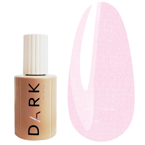 DARK PRO base 17 light pink with shimmer, 15 ml - Фото №1