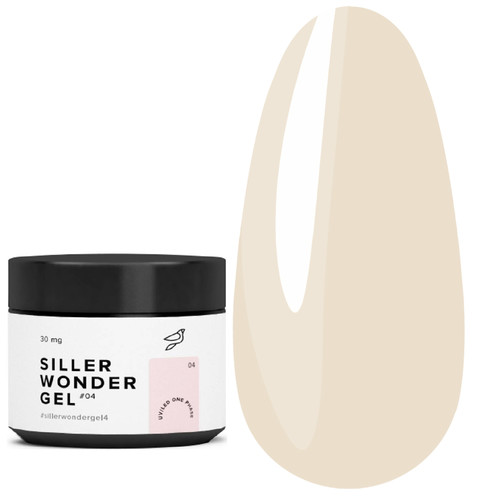 Gel for extensions Siller UV/LED One Phase Wonder Gel № 4 light pink 30 ml (u0000008789) - Фото №1