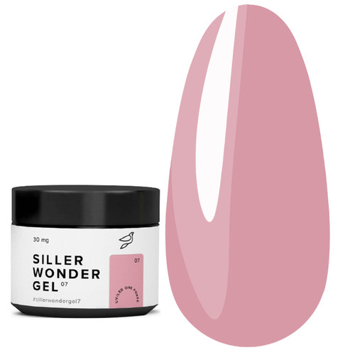 Gel for extensions Siller UV/LED One Phase Wonder Gel № 7 dark pink 30 ml (u0000008920) - Фото №1