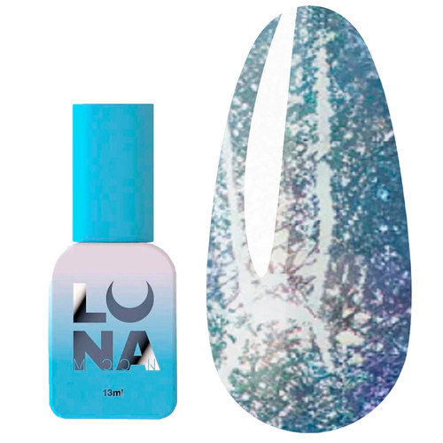 Gel polish LUNA №205 blue with shimmer, rubbed effect 13 ml (047-2754-0555) - Фото №1