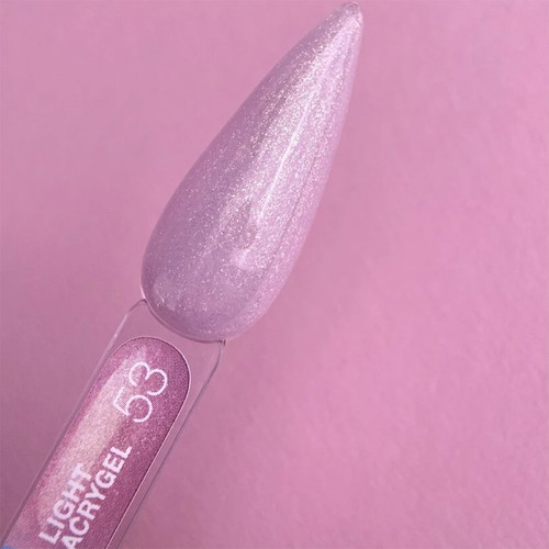 Acrygel LUNA Light №53 light pink with shimmer 13 ml (249-2708-0546) - Фото №3