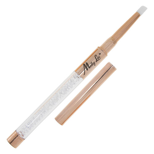 Силиконовая кисточка MollyLac для втирания втирки и украшения ногтей Golden Rose №4 - Фото №3