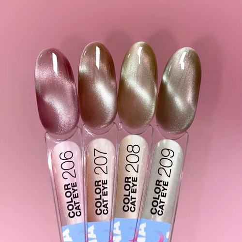 Gel polish LUNA Cat Eye Gel №207 pink beige 13 ml (047-2831-0581) - Фото №4