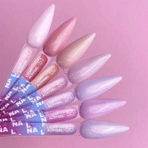 Acrygel LUNA Light №54 light lavender with shimmer 13 ml (249-2709-0547) - Фото №4