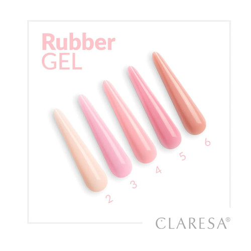 Gel for extensions Claresa Rubber Gel 02 warm light pink 90 g - Фото №4