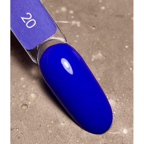 Gel polish DARK New collection 20 bright blue 10 ml - Фото №4