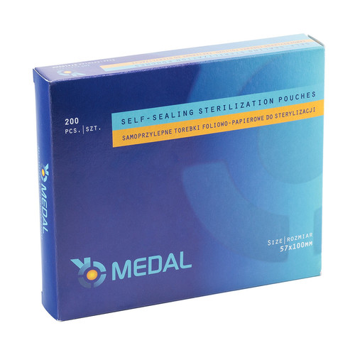 Пакеты для стерилизации в автоклав MEDAL 57x100 мм (200 шт.)