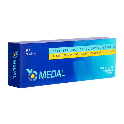 Пакеты для стерилизации в автоклав MEDAL 90x230 мм (200 шт.)