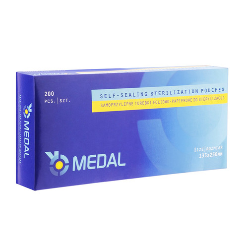 Пакеты для стерилизации в автоклав MEDAL 135x250 мм (200 шт.)