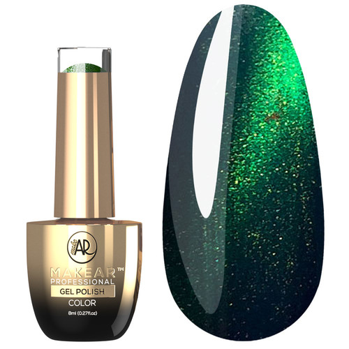 Gel polish MAKEAR Cat Eye C23 green 8 ml