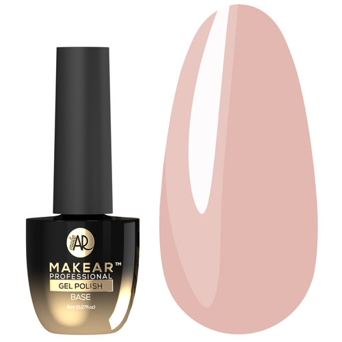 MAKEAR Nude Rubber Base NRB07 Warm Beige 8 ml - Фото №1
