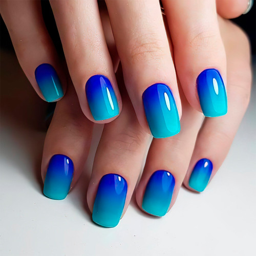 Градиент на ногтях (Холодный)