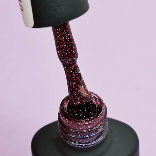 Гель-лак светоотражающий VALERI Flash Fire №01 красный 6 мл (VFl6-01) - Фото №3