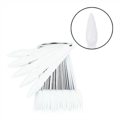 Palette TUFI profi PREMIUM for applying colour stiletto white 40 pcs (0174647) - Фото №1