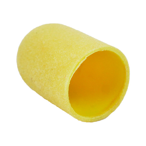 Pedicure cap TUFI profi PREMIUM yellow 240 grit 10 mm (0243474) - Фото №2