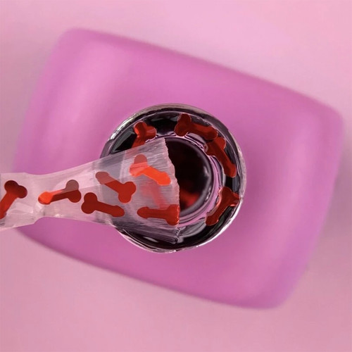 Top LUNA Secret  №02 without sticky layer, transparent red 13 ml (300-3350) - Фото №2