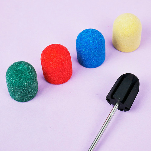 Pedicure cap TUFI profi PREMIUM blue 160 grit 13 mm (0243472) - Фото №5