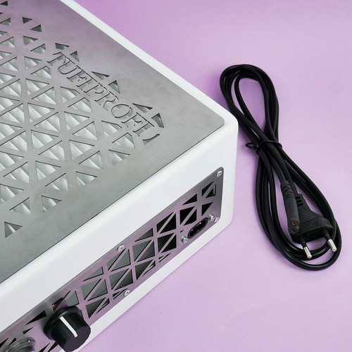 Dust collector for manicure TUFI profi PREMIUM ND900PR desktop with filter and metal grid white 95 W - Фото №5