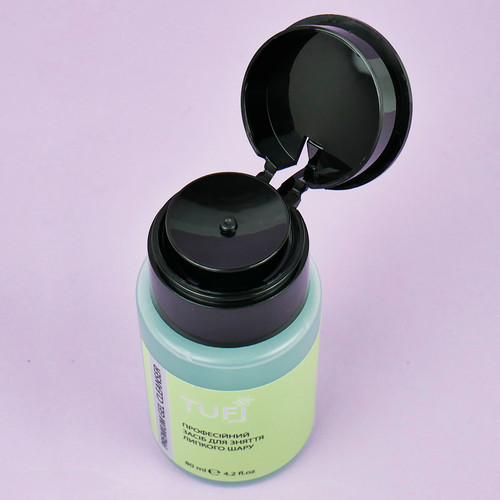 Liquid for removing sticky layer with pump TUFI profi PREMIUM Gel Cleanser 80 ml (0311353) - Фото №4
