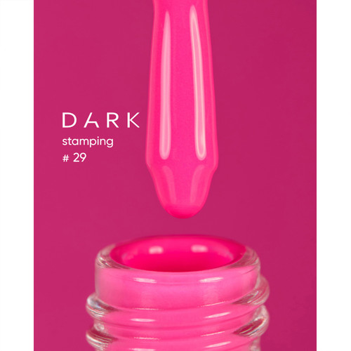Stempellack DARK Stempellack Nr. 29 neon hot pink 10 ml - Фото №2