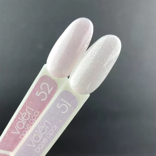 VALERI Opal Base № 51 milky with golden micro-shine 12 ml (VFB12-51) - Фото №3