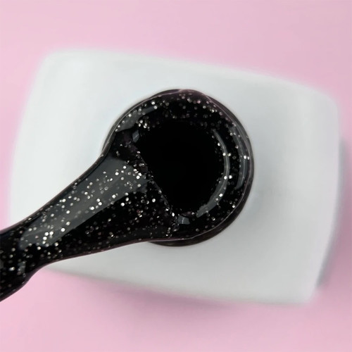 Gel polish LUNA №122 black with glitter 13 ml (047-2170-0406) - Фото №2