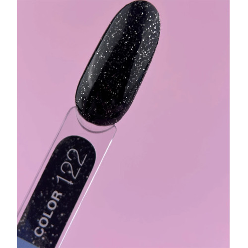 Gel polish LUNA №122 black with glitter 13 ml (047-2170-0406) - Фото №3