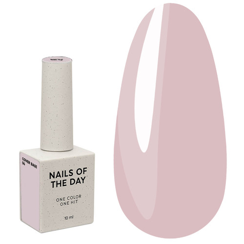 NAILSOFTHEDAY Base Cover NEW Formula Nr. 04 puderrosa 10 ml - Фото №1