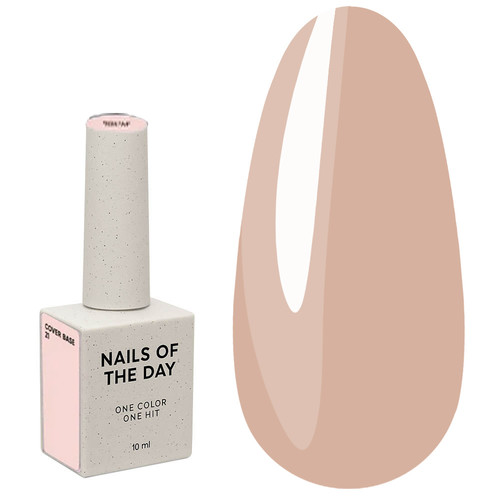 NAILSOFTHEDAY Base Cover NEW Formula Nr. 21 soft apricot 10 ml - Фото №1
