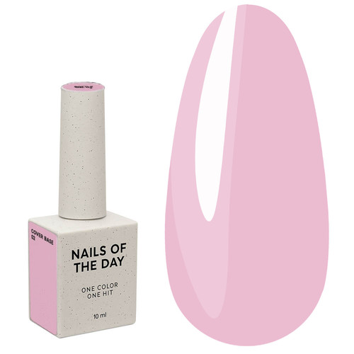 Base NAILSOFTHEDAY Cover NEW Formula №02 pink-nude 10 ml - Фото №1
