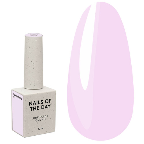 NAILSOFTHEDAY Base Cover NEW Formula Nr. 01 zartrosa 10 ml - Фото №1