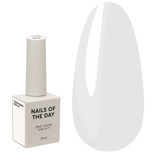 NAILSOFTHEDAY Base Cover NEW Formula Milk 01 kalt milchig 10 ml - Фото №1