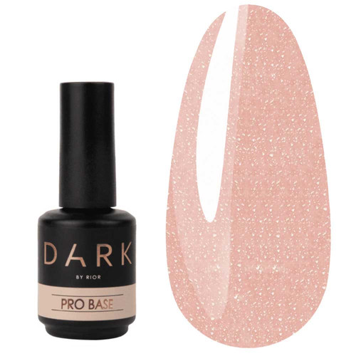 Base DARK PRO base 18 pink with shimmer,15 ml - Фото №2